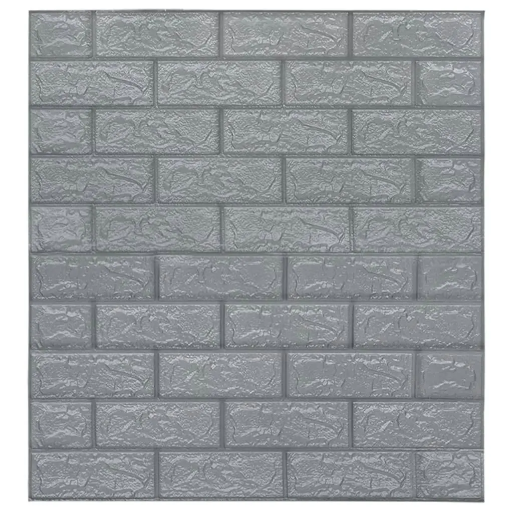 3D Wallpaper Bricks Self-adhesive 10 pcs Anthracite 150721