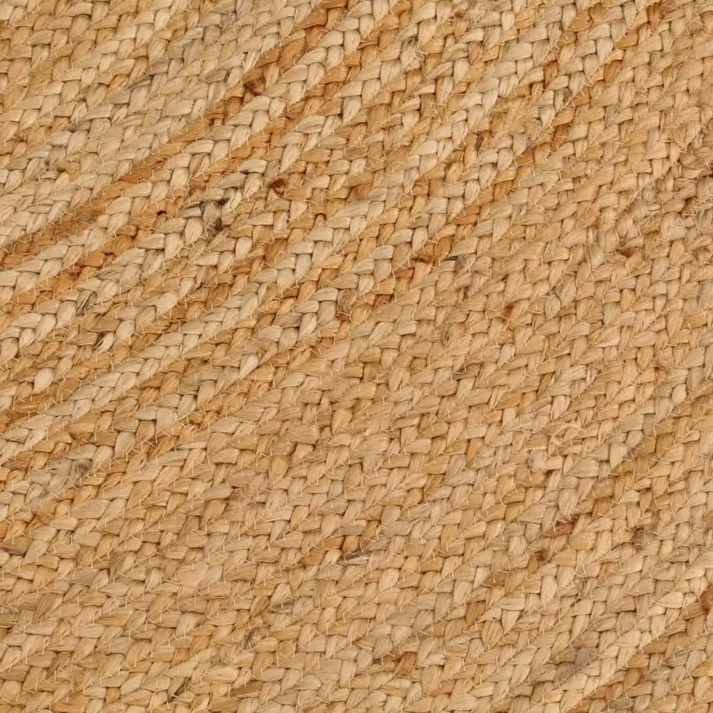 Area Rug Braided Jute 180 cm Round 343584