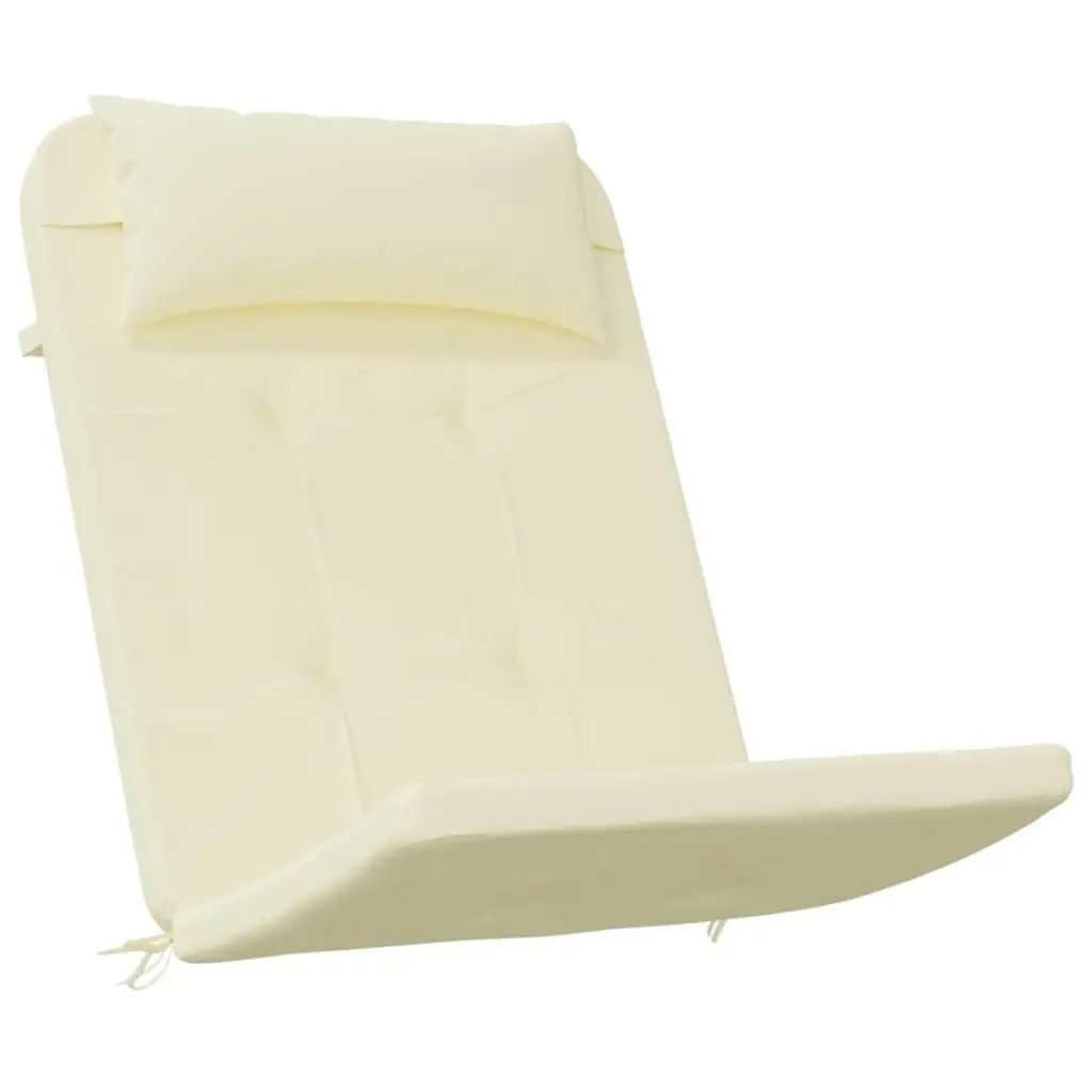 Adirondack Chair Cushions 2 pcs Cream Oxford Fabric 361832