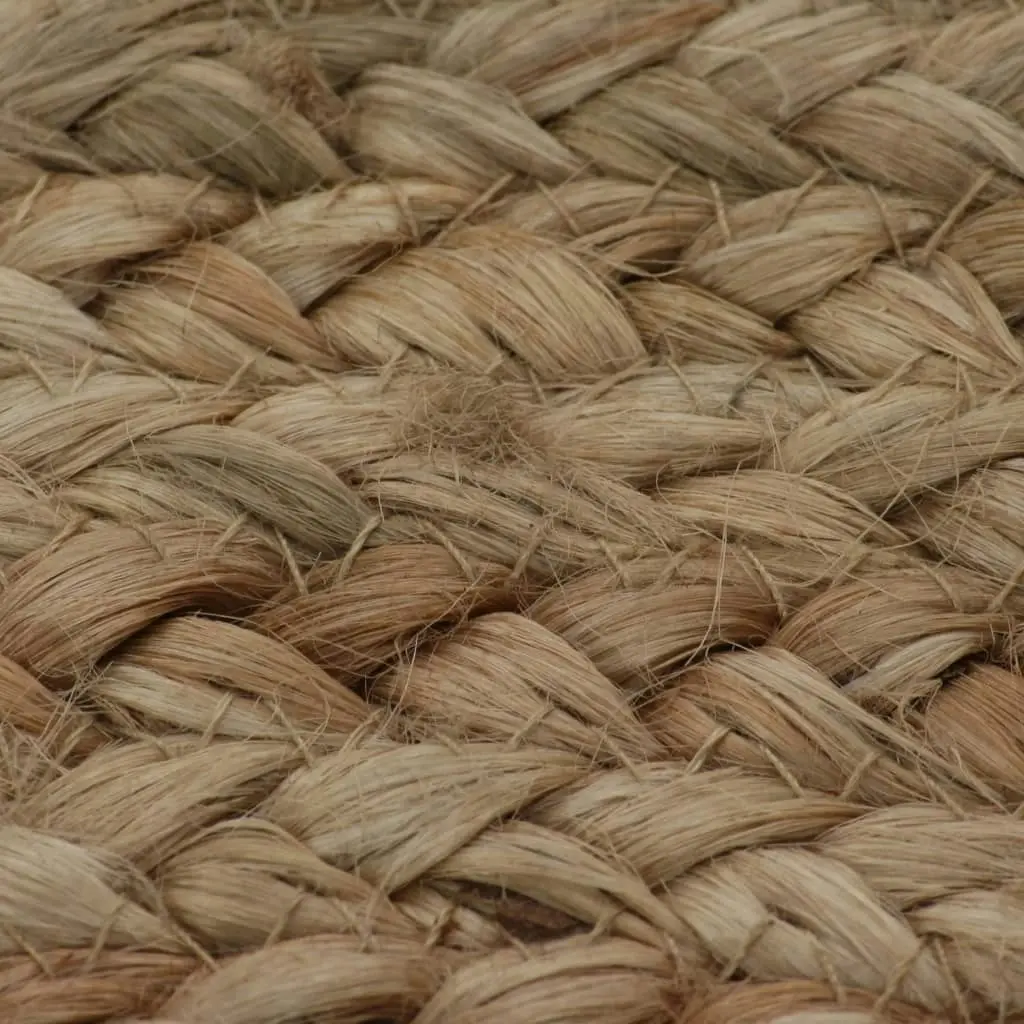 Area Rug Braided Jute 150 cm Round 245338