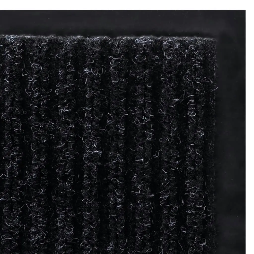 Black PVC Door Mat 120 x 180 cm 241267