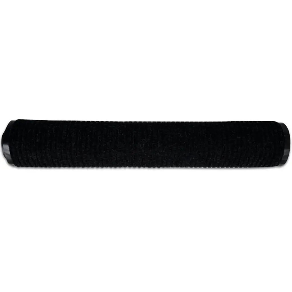 Black PVC Door Mat 90 x 150 cm 241266