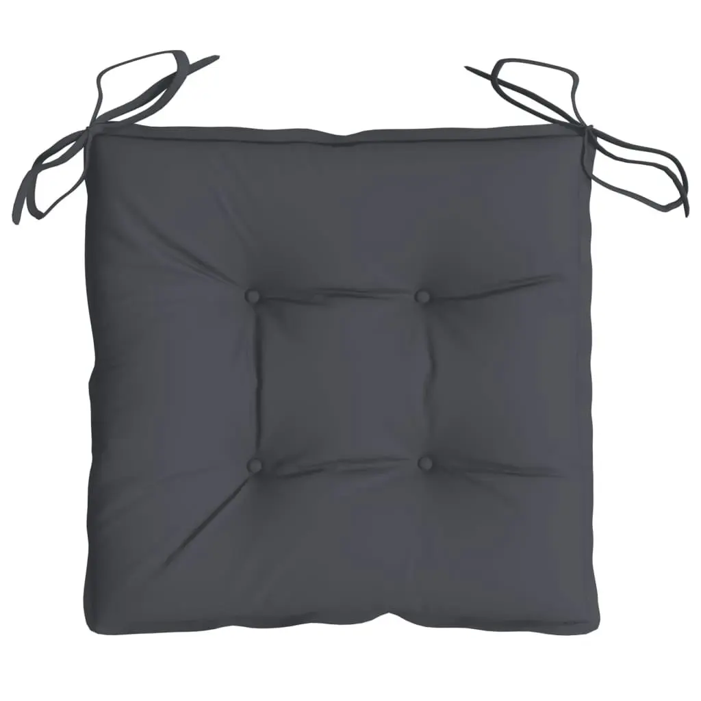 Chair Cushions 2 pcs Anthracite 40x40x7 cm Oxford Fabric 314860