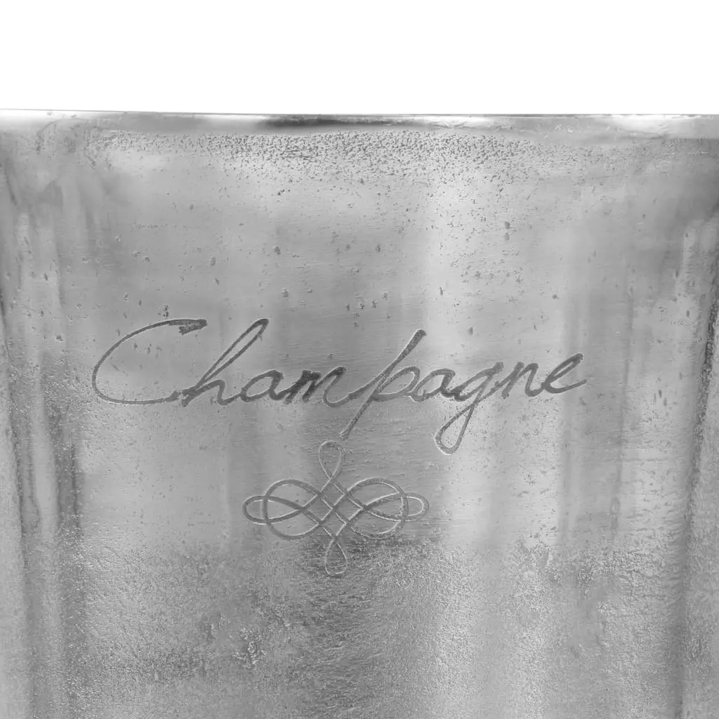 Champagne Cooler Solid Aluminium 39x29x71 cm Silver 246517