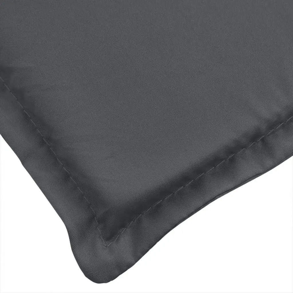 Deck Chair Cushion Melange Anthracite (75+105)x50x3 cm Fabric 4002486