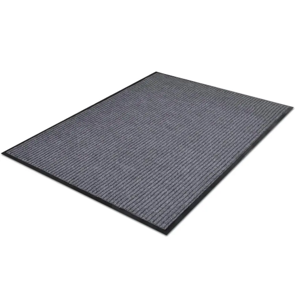 Door Mat Grey 117x220 cm PVC 287667