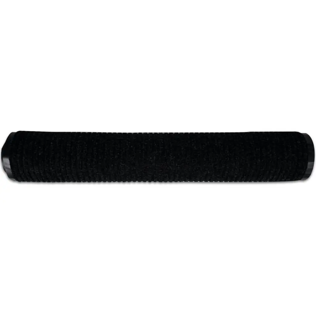 Door Mat Black 117x220 cm PVC 287665