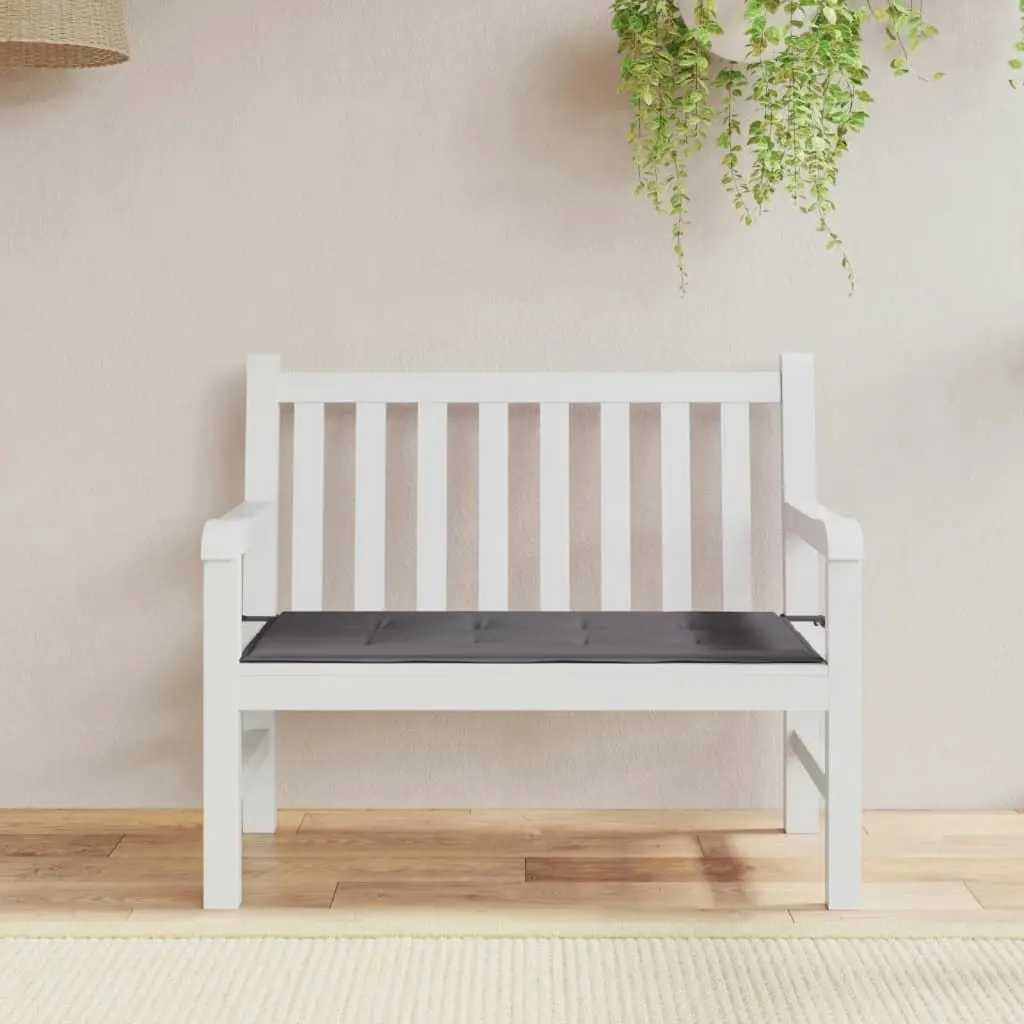 Garden Bench Cushion Anthracite 100x50x3 cm Oxford Fabric 43189