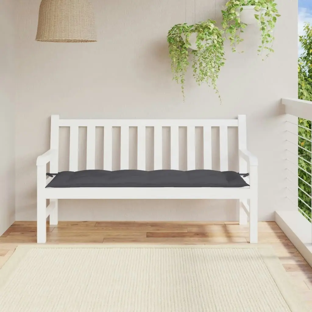 Garden Bench Cushion Anthracite 150x50x7 cm Oxford Fabric 361602