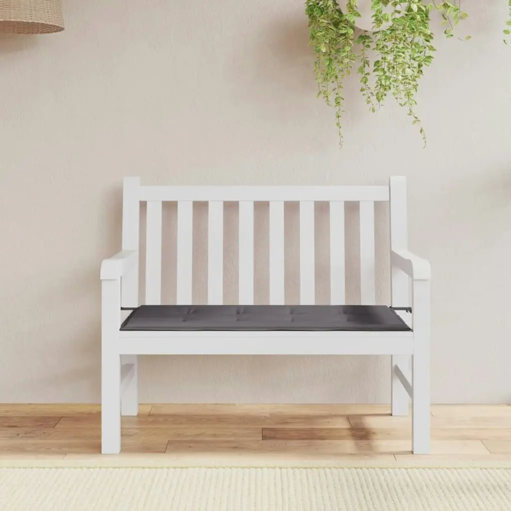 Garden Bench Cushion Anthracite 120x50x3 cm Oxford Fabric 43190