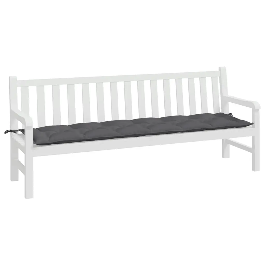 Garden Bench Cushion Anthracite 200x50x7 cm Oxford Fabric 361640