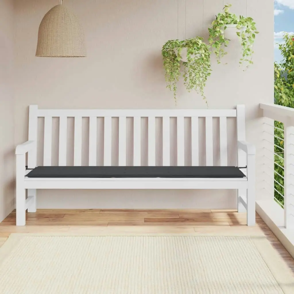 Garden Bench Cushion Anthracite 200x50x3 cm Oxford Fabric 47612