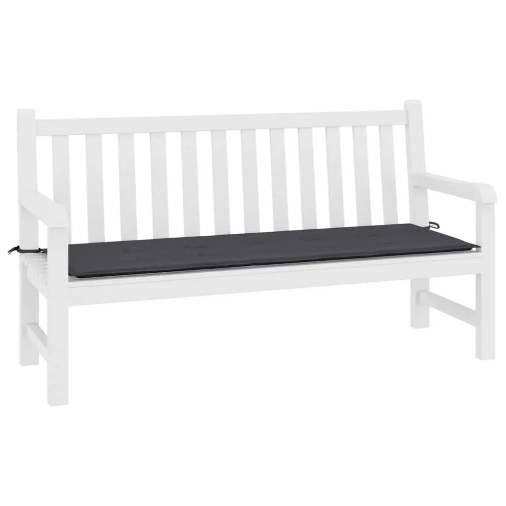 Garden Bench Cushion Anthracite 200x50x3 cm Oxford Fabric 47612