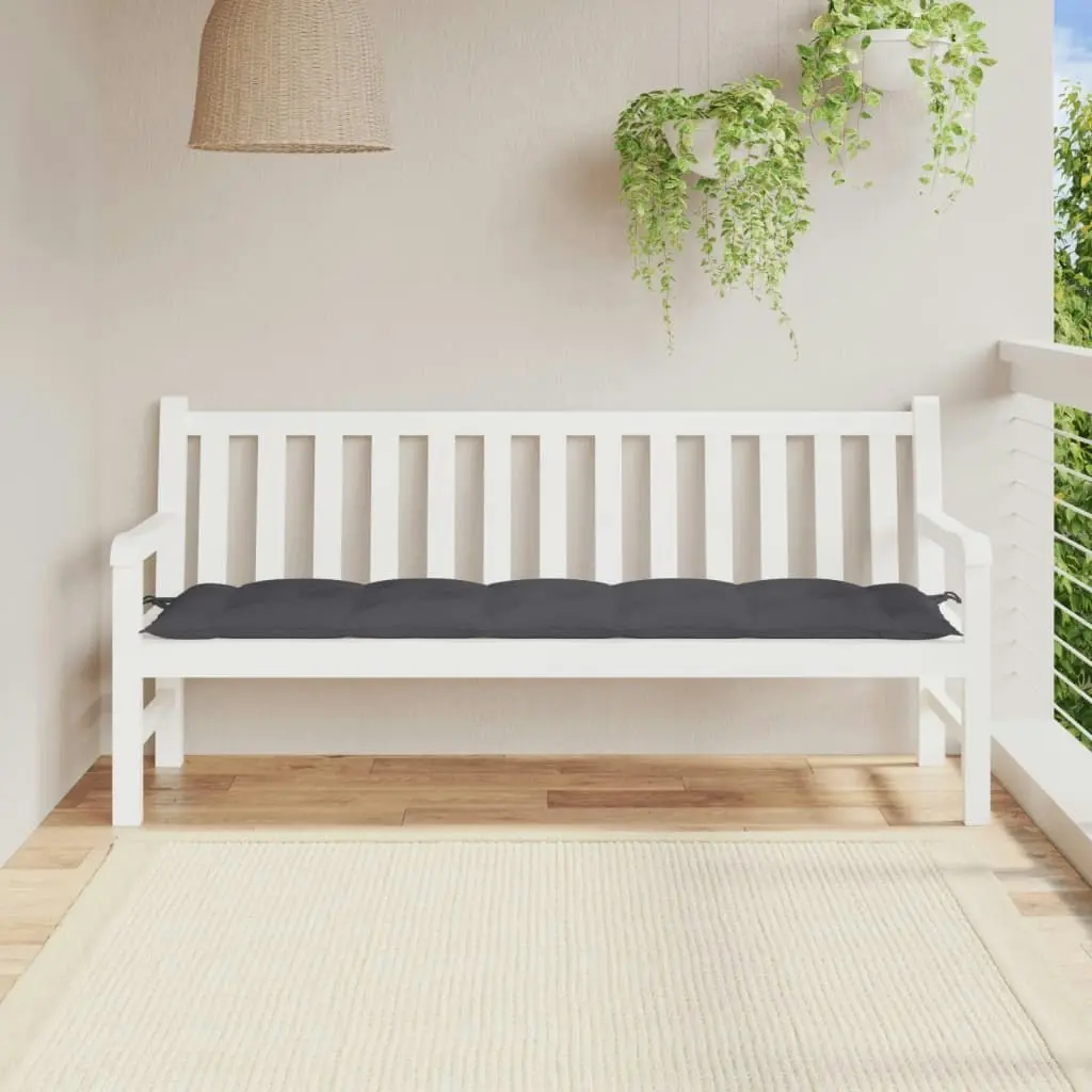 Garden Bench Cushion Anthracite 180x50x7 cm Oxford Fabric 361621