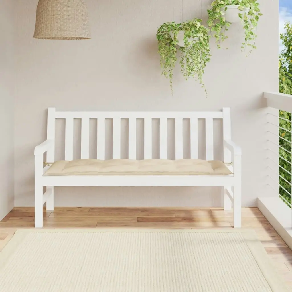 Garden Bench Cushion Beige 150x50x7 cm Oxford Fabric 314959