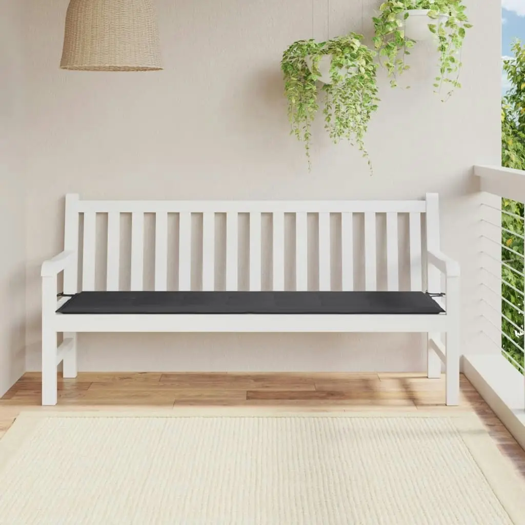 Garden Bench Cushion Anthracite 180x50x3 cm Oxford Fabric 43192