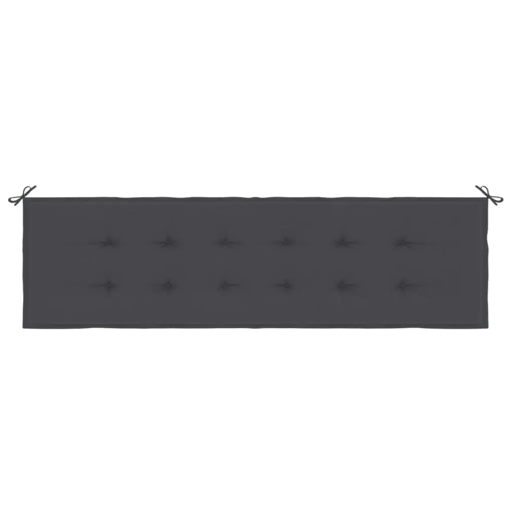 Garden Bench Cushion Anthracite 180x50x3 cm Oxford Fabric 43192