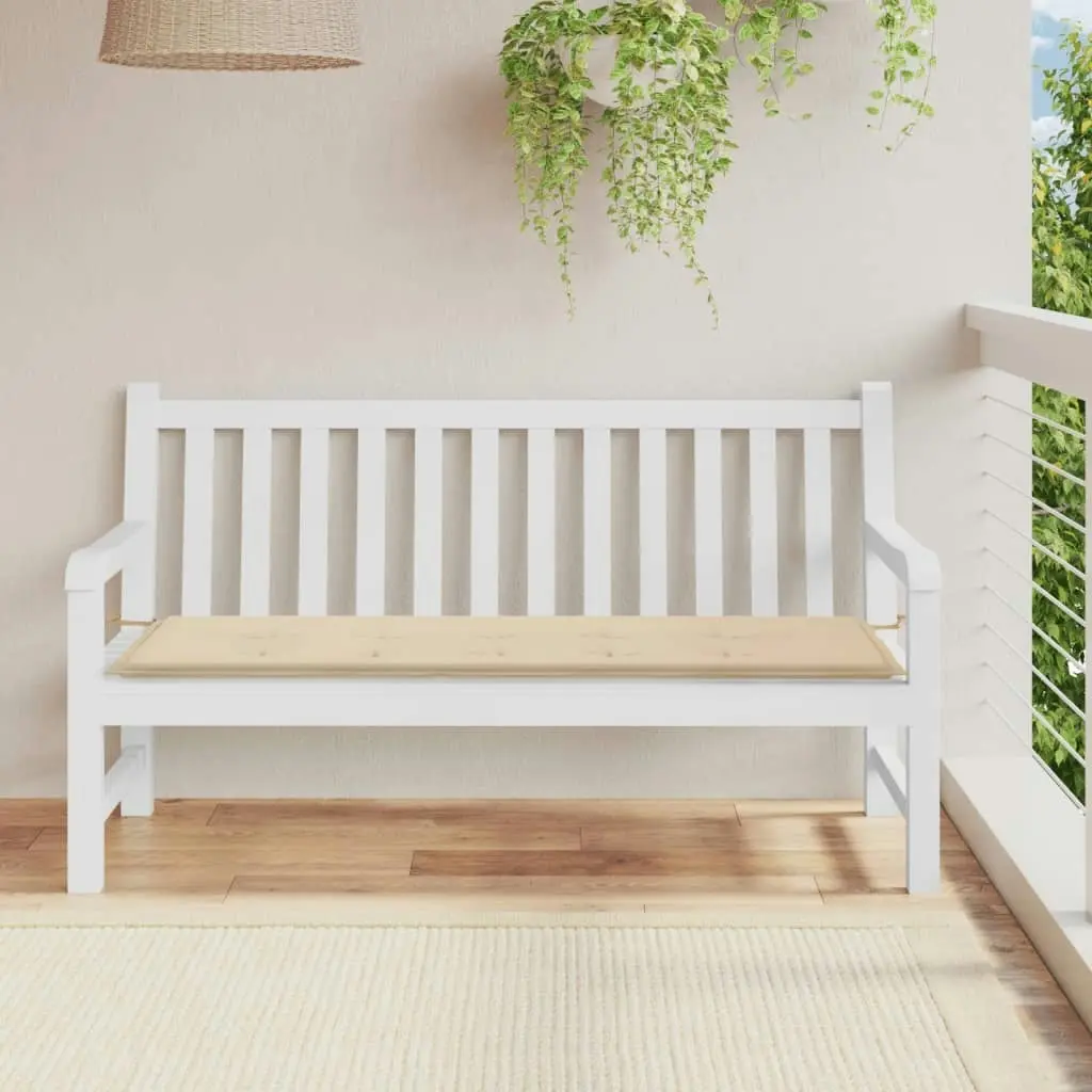 Garden Bench Cushion Beige 150x50x3 cm Oxford Fabric 47627