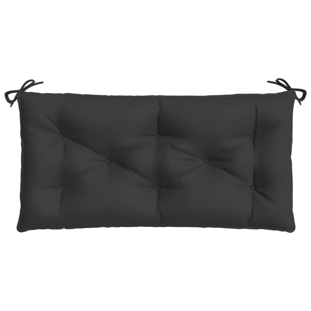 Garden Bench Cushion Black 110x50x7 cm Oxford Fabric 361818