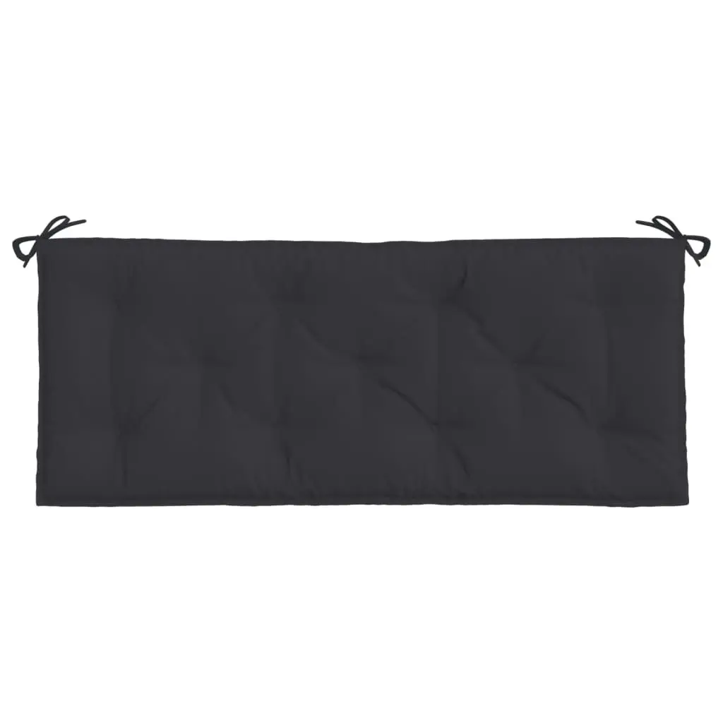 Garden Bench Cushion Black 120x50x7 cm Oxford Fabric 361590