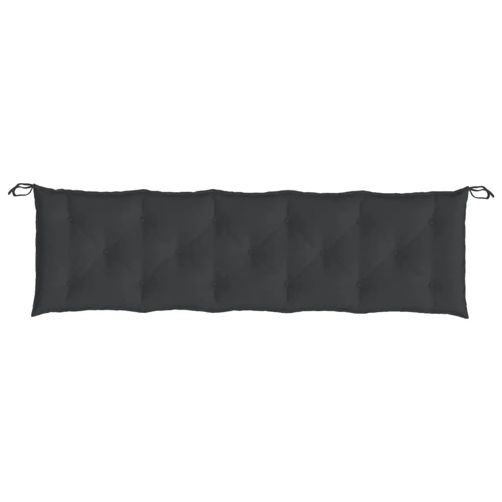 Garden Bench Cushion Black 180x50x7 cm Oxford Fabric 361628