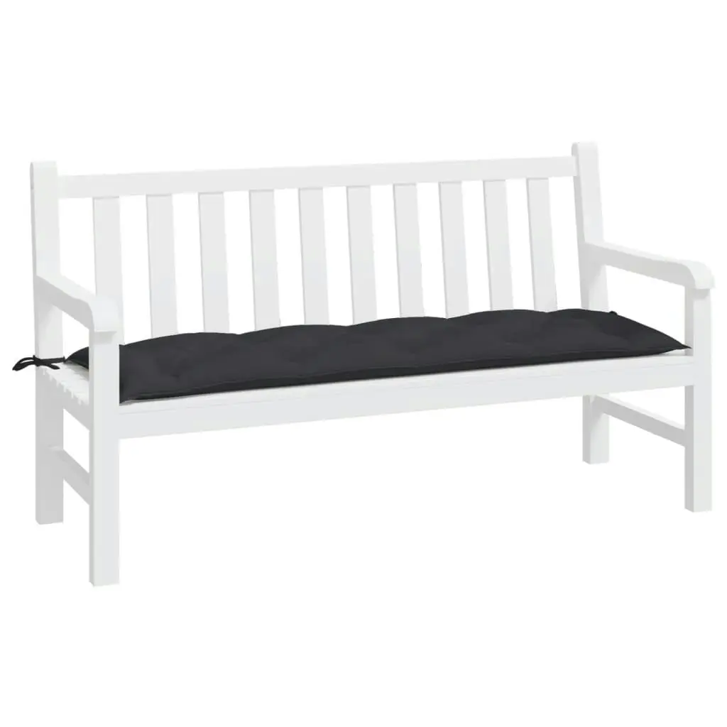 Garden Bench Cushion Black 150x50x7 cm Oxford Fabric 361609