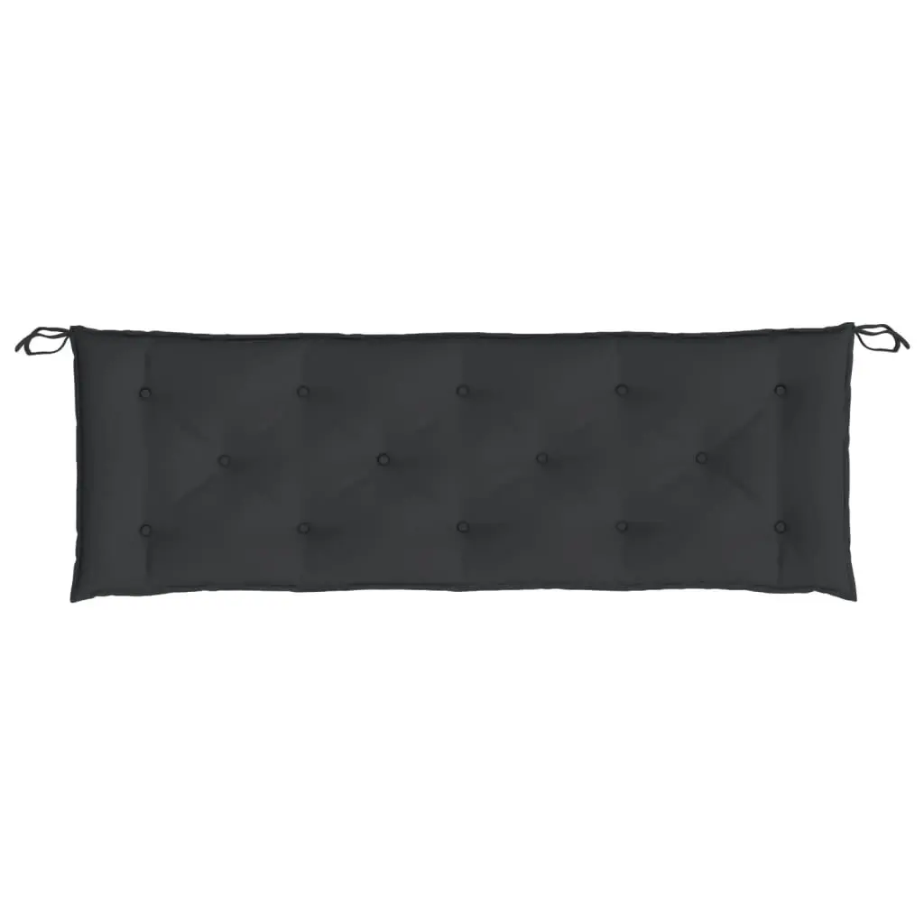 Garden Bench Cushion Black 150x50x7 cm Oxford Fabric 361609