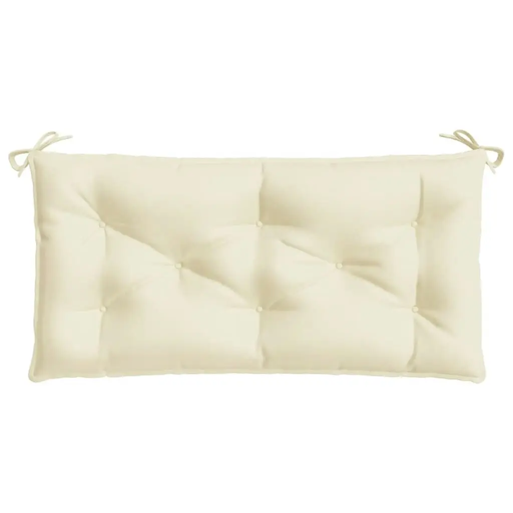 Garden Bench Cushion Cream 100x50x7 cm Oxford Fabric 361566