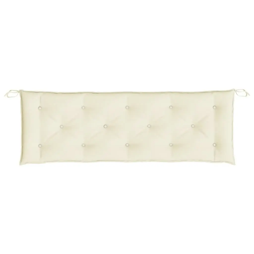 Garden Bench Cushion Cream 150x50x7 cm Oxford Fabric 361604