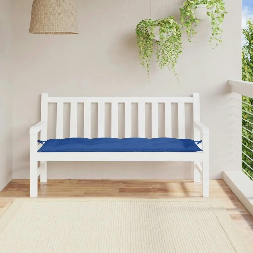 Garden Bench Cushion Blue 150x50x7 cm Oxford Fabric 314966