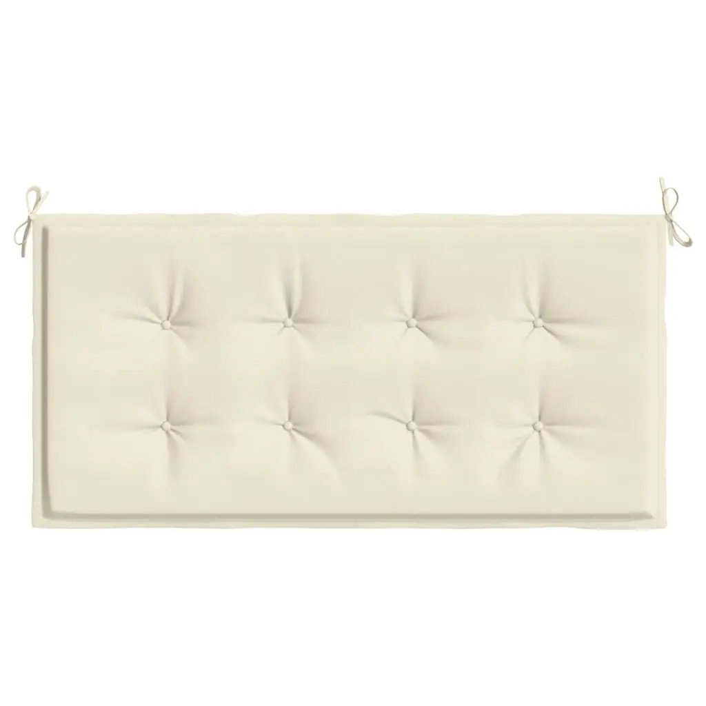 Garden Bench Cushion Cream 100x50x3 cm Oxford Fabric 43197