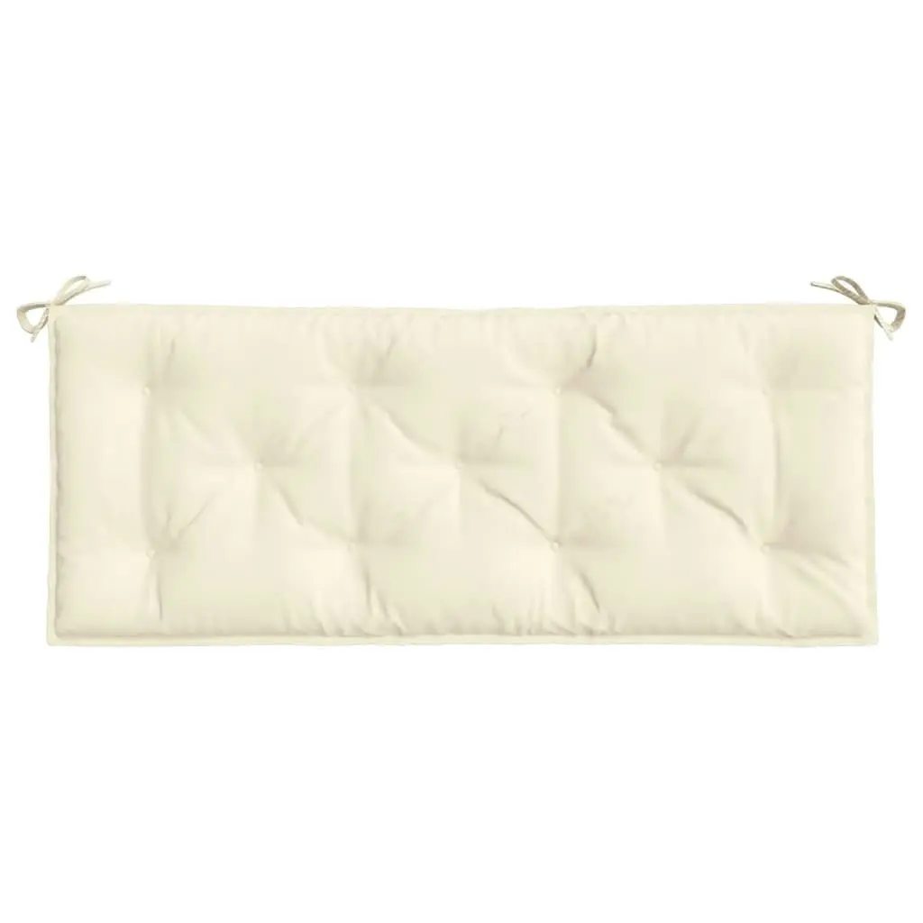 Garden Bench Cushion Cream 120x50x7 cm Oxford Fabric 361585