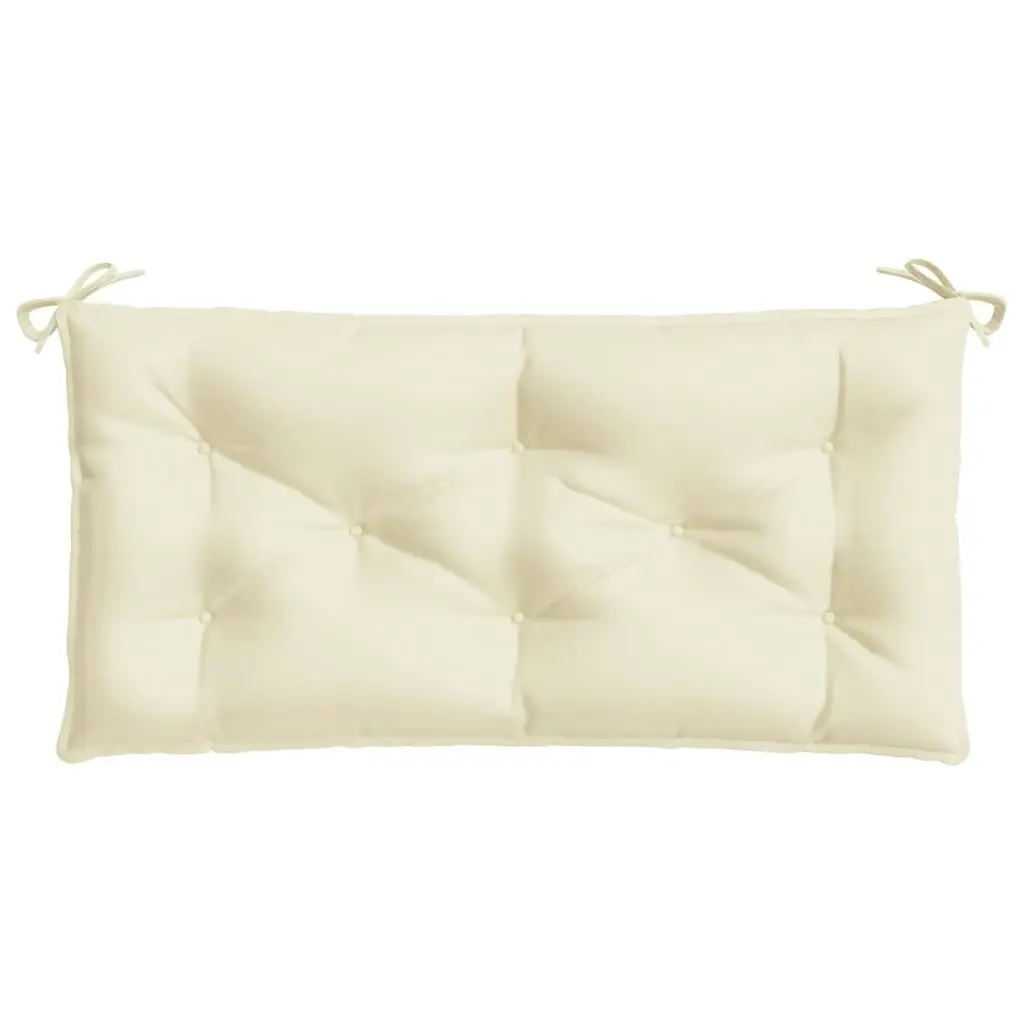 Garden Bench Cushion Cream White 110x50x7 cm Oxford Fabric 361813