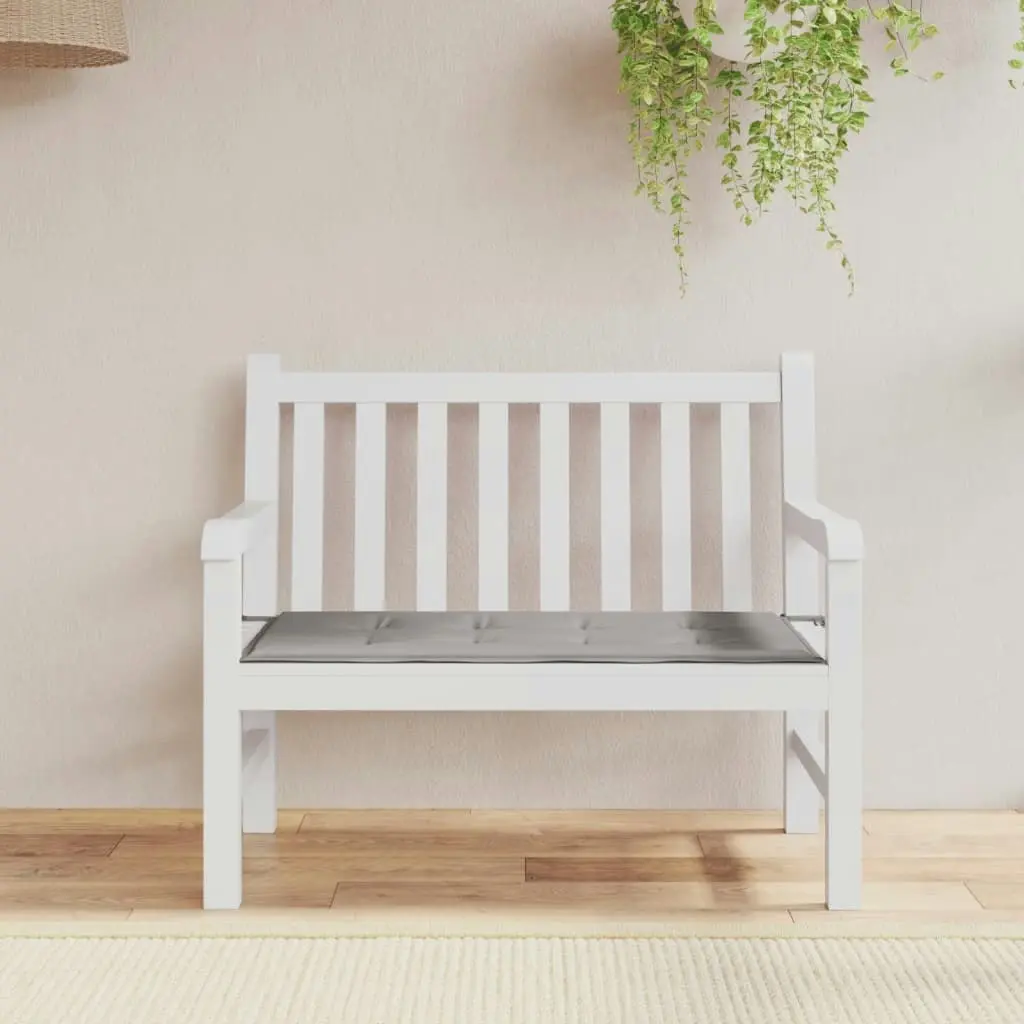 Garden Bench Cushion Grey 100x50x3 cm Oxford Fabric 43193