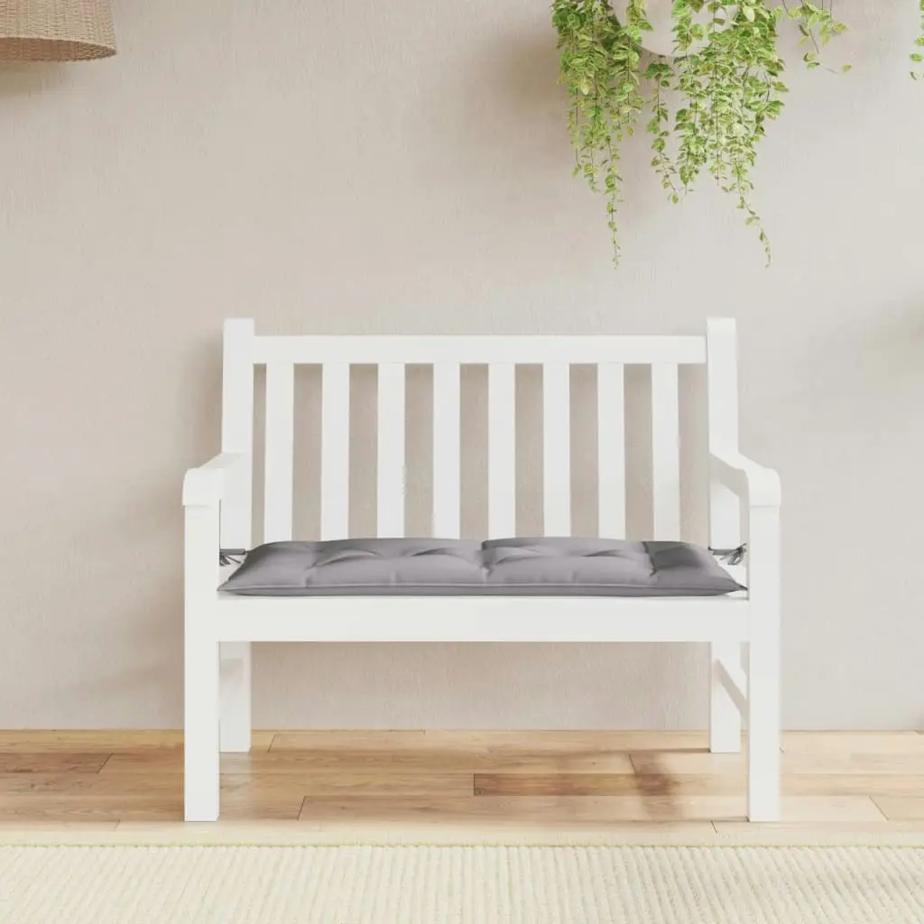 Garden Bench Cushion Grey 100x50x7 cm Oxford Fabric 361565