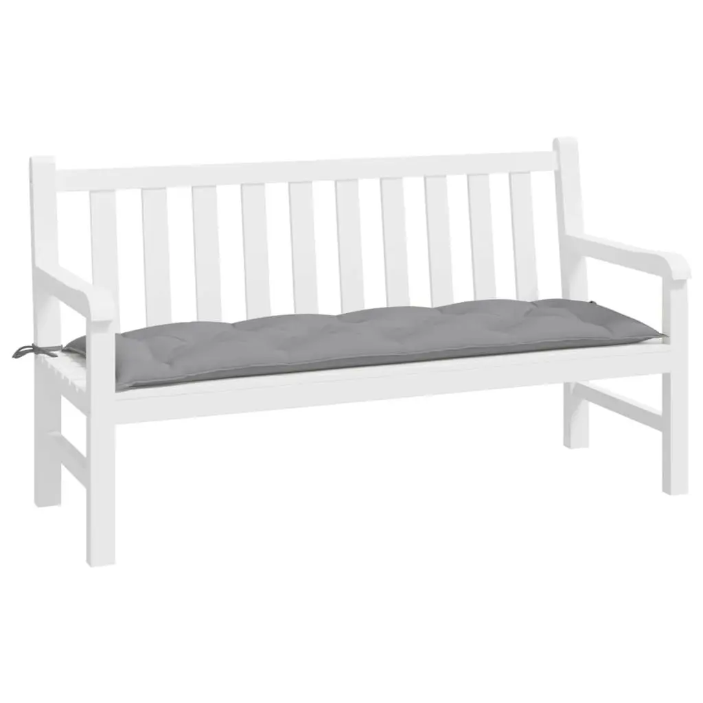 Garden Bench Cushion Grey 150x50x7 cm Oxford Fabric 314957