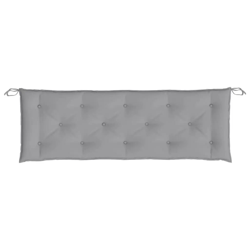 Garden Bench Cushion Grey 150x50x7 cm Oxford Fabric 314957