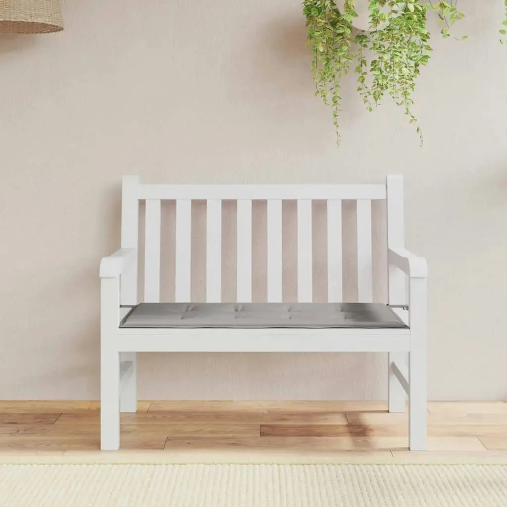 Garden Bench Cushion Grey 120x50x3 cm Oxford Fabric 43194