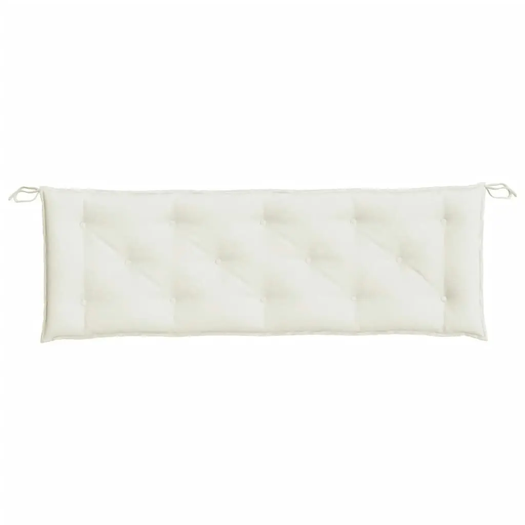 Garden Bench Cushion Melange Cream 150x50x7 cm Fabric 4002555