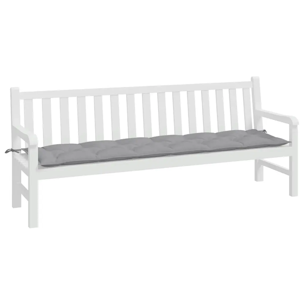 Garden Bench Cushion Grey 200x50x7 cm Oxford Fabric 314981