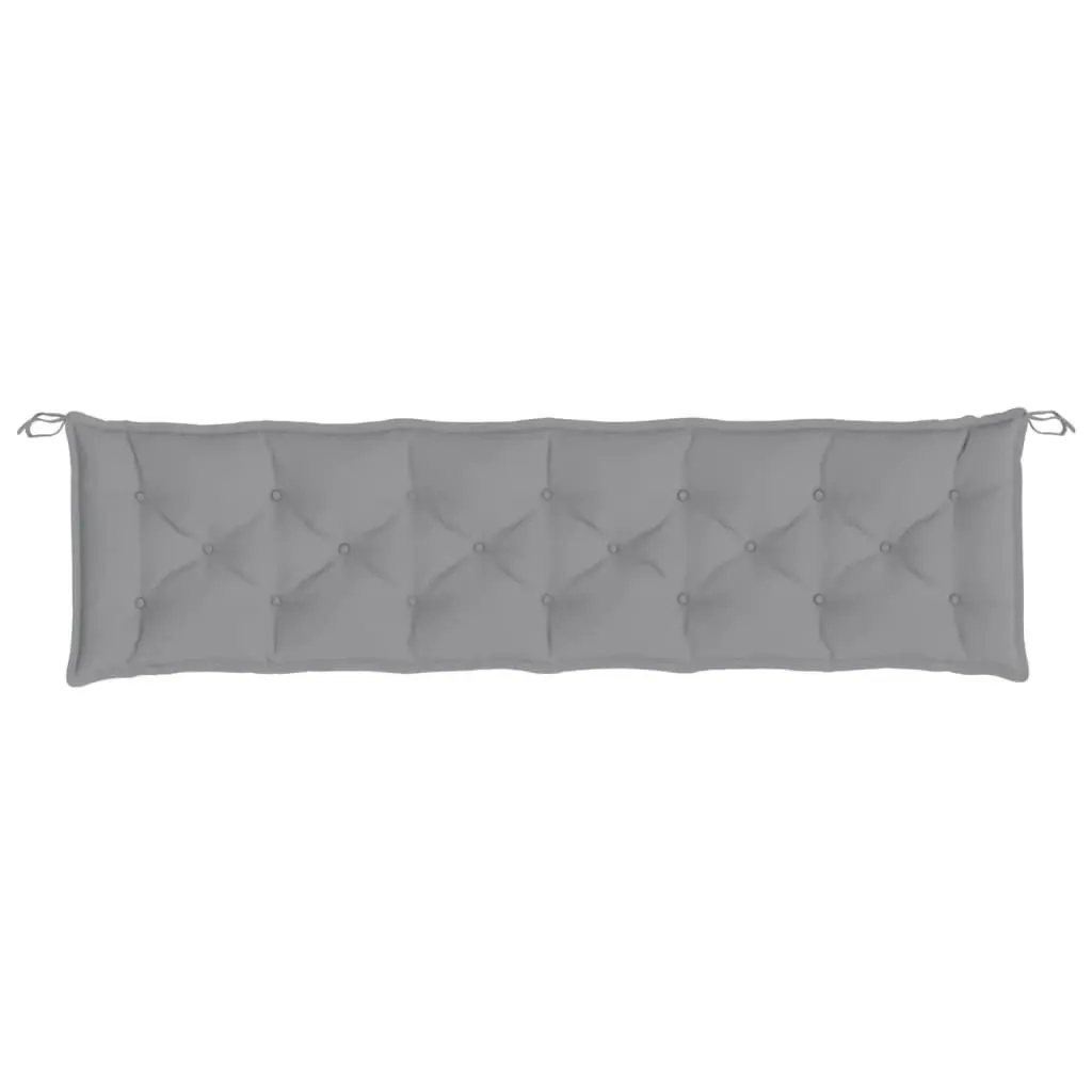 Garden Bench Cushion Grey 200x50x7 cm Oxford Fabric 314981