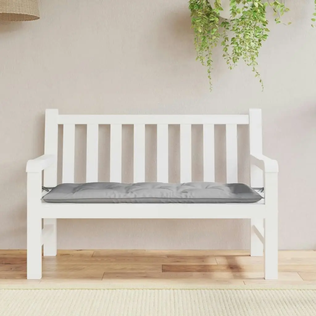 Garden Bench Cushion Grey 120x50x7 cm Oxford Fabric 361584