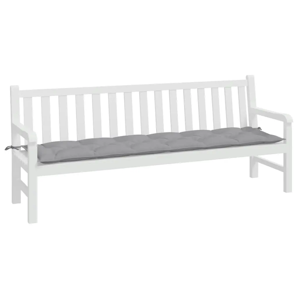 Garden Bench Cushion Grey 200x50x7 cm Oxford Fabric 361641