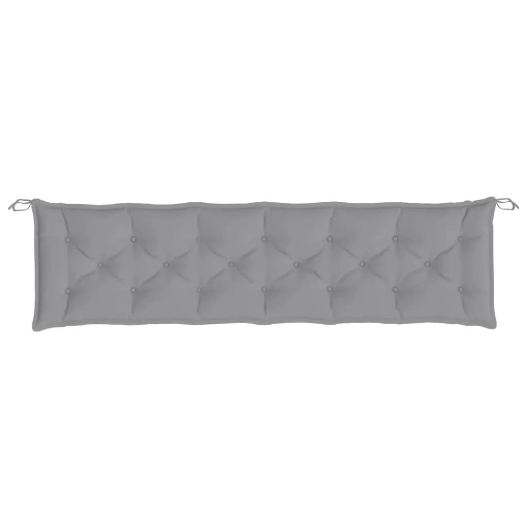 Garden Bench Cushion Grey 200x50x7 cm Oxford Fabric 361641