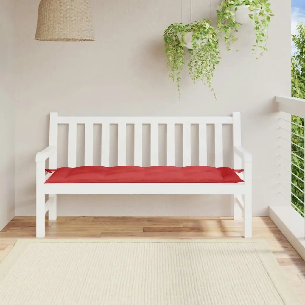 Garden Bench Cushion Red 150x50x7 cm Oxford Fabric 314962