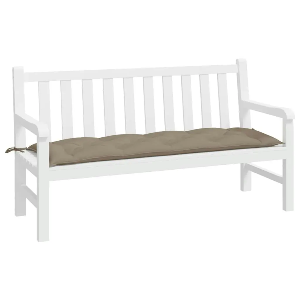 Garden Bench Cushion Taupe 150x50x7 cm Oxford Fabric 361610