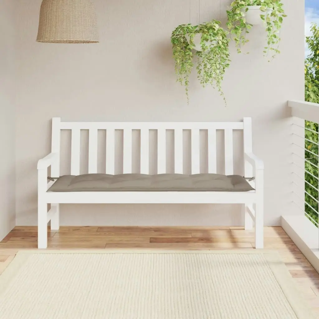 Garden Bench Cushion Taupe 150x50x7 cm Oxford Fabric 361610