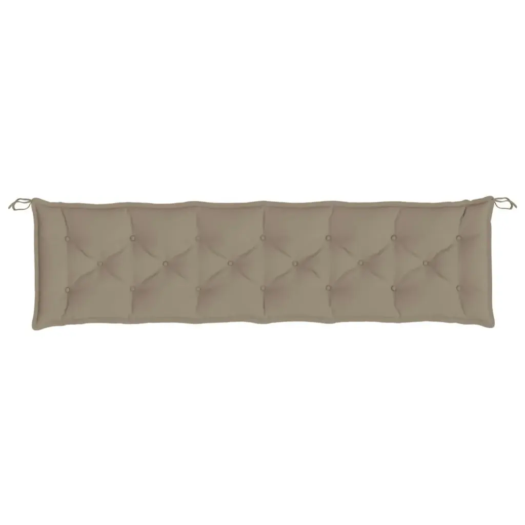 Garden Bench Cushion Taupe 200x50x7 cm Oxford Fabric 361648