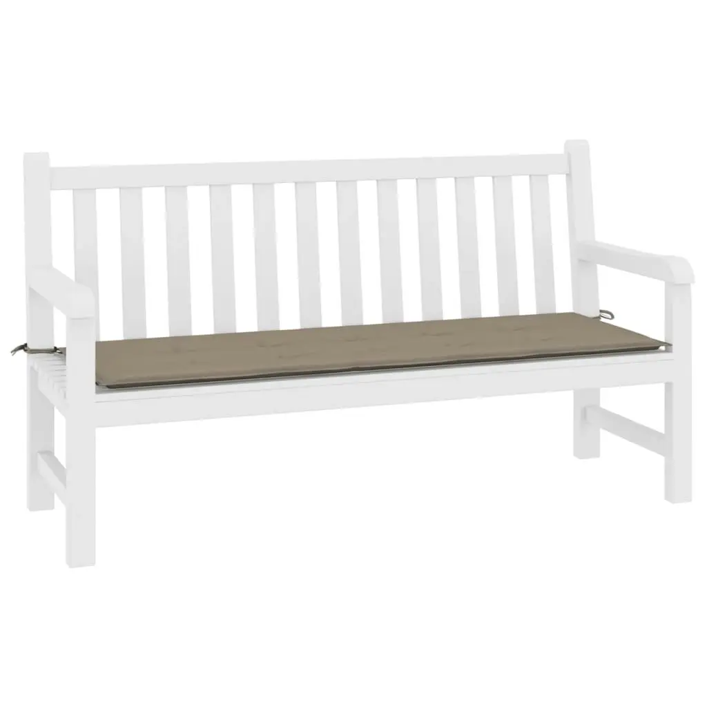 Garden Bench Cushion Taupe 200x50x3 cm Oxford Fabric 47614