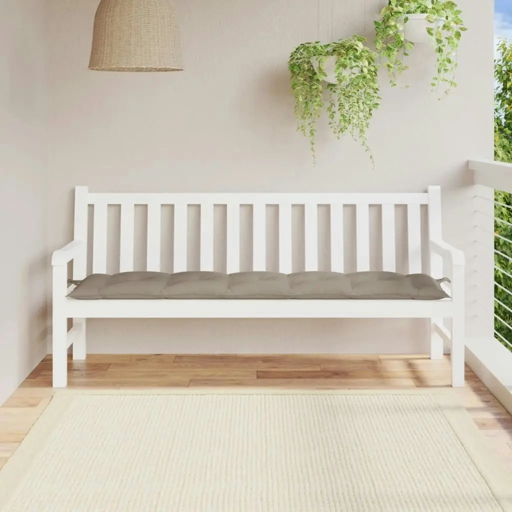 Garden Bench Cushion Taupe 180x50x7 cm Oxford Fabric 361629